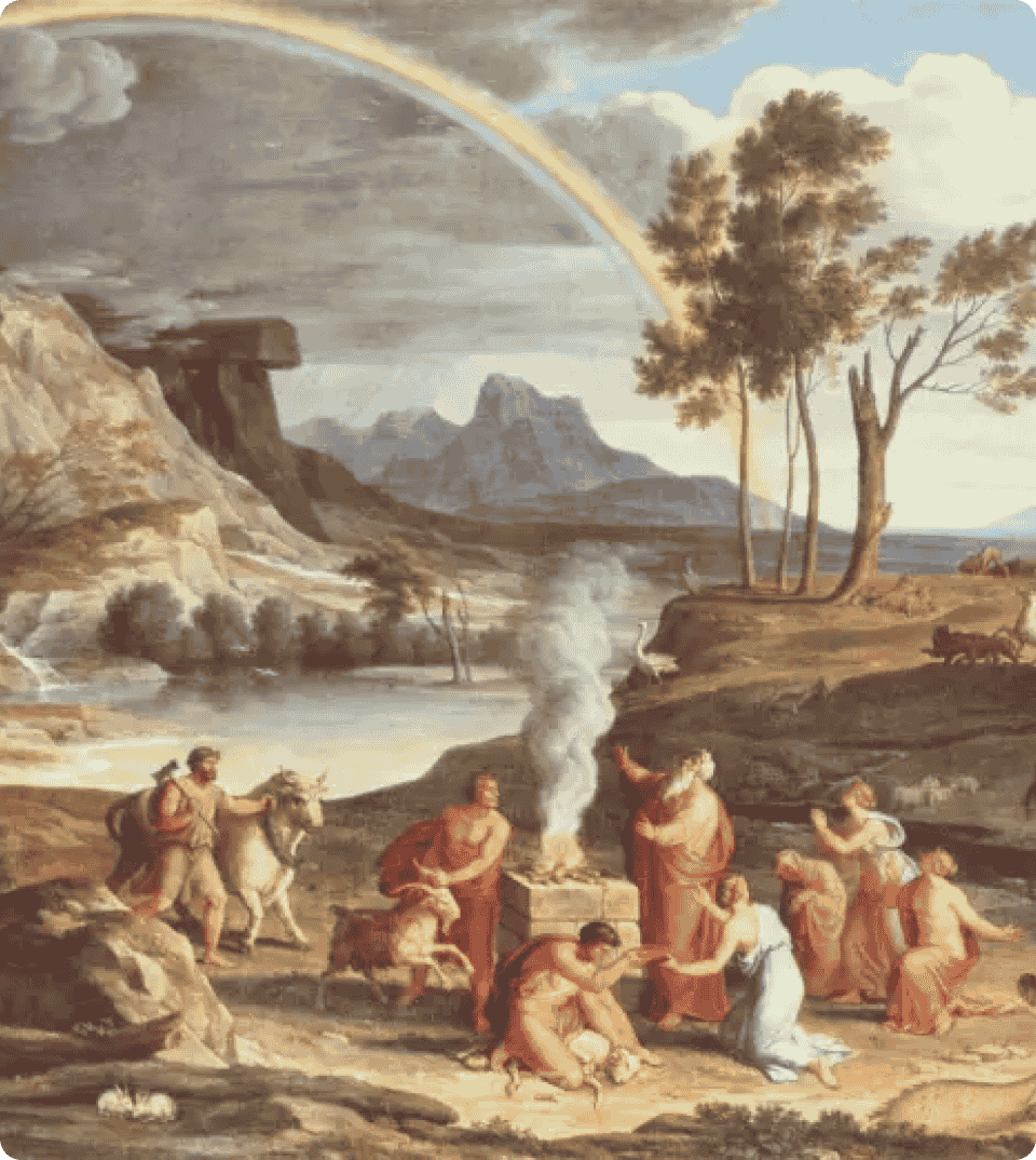 Classical pastoral scene